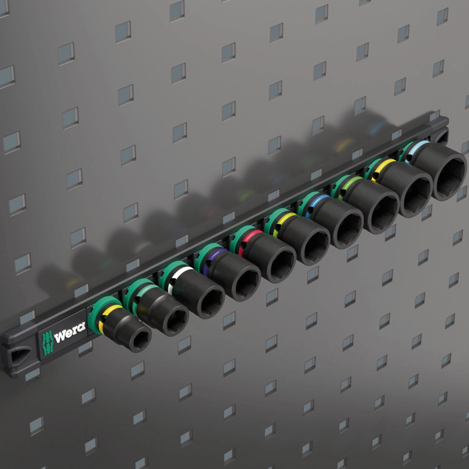 Wera 9608 Magnetic rail B Impaktor Imperial 1, 9 Pieces
