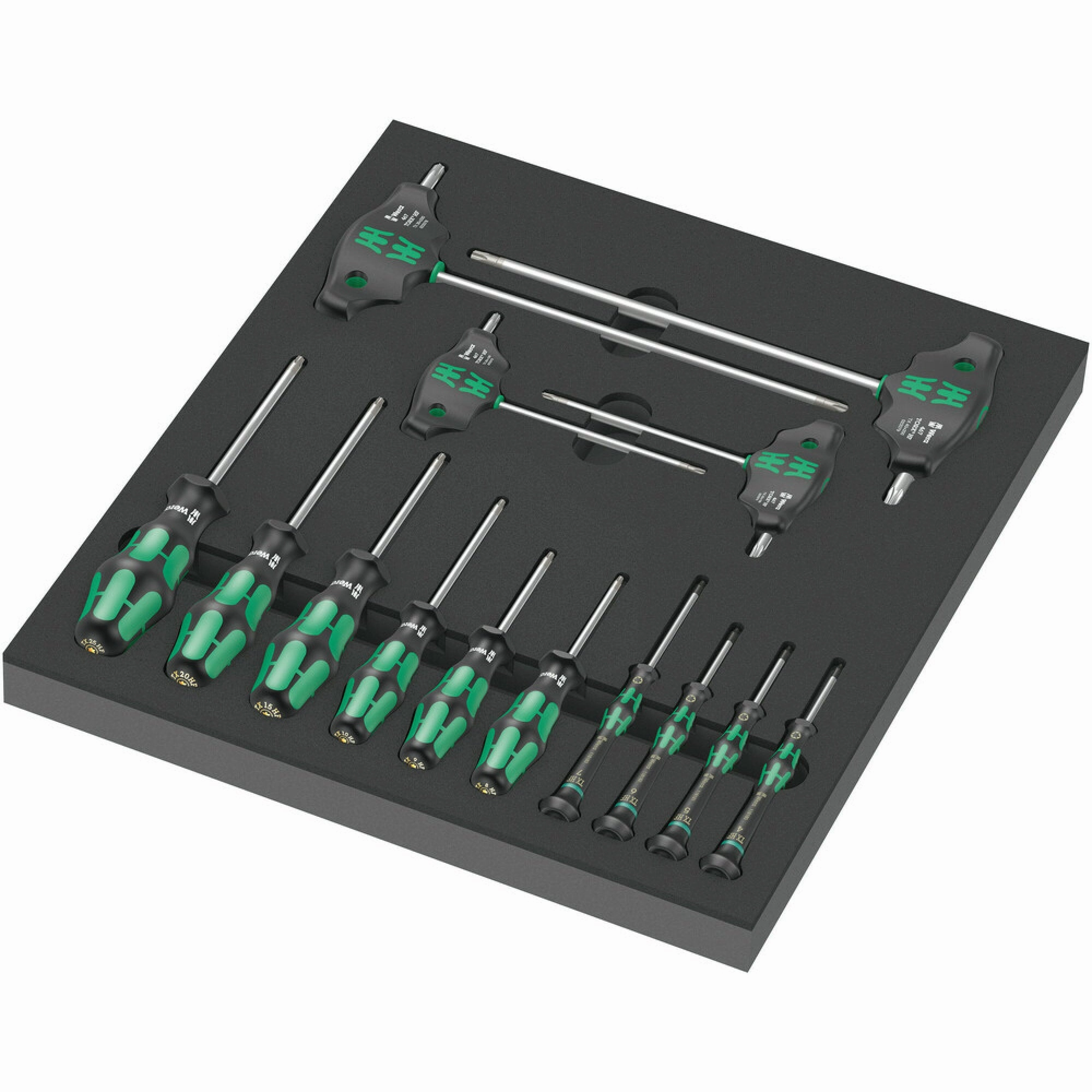 Wera 9712 Foam insert TORX HF screwdriver set 1, 14 pieces