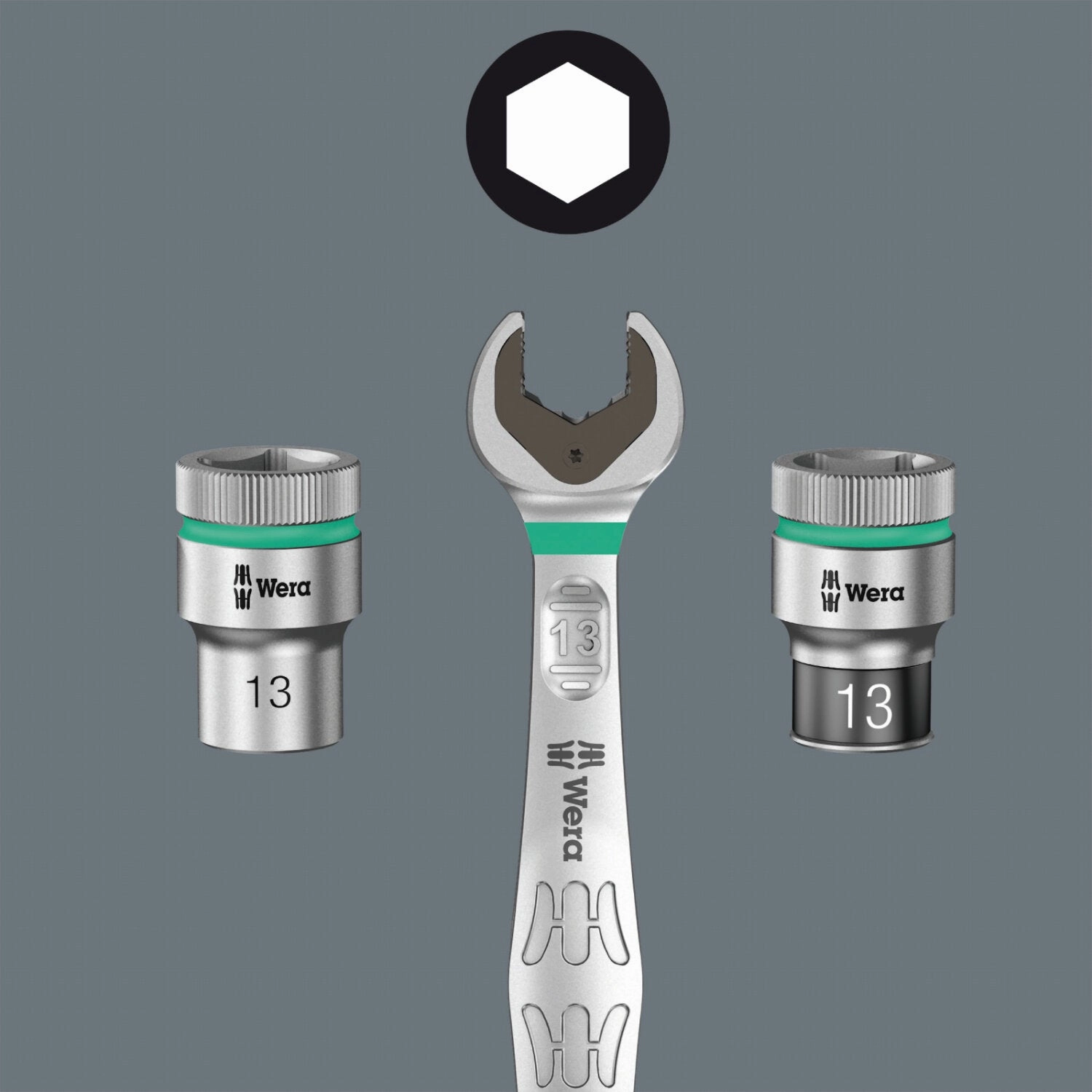 Wera 9721 Foam Insert 8000 B Zyklop 3/8" Ratchet Set 1, 23 Pc.