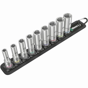 Wera Belt B Deep 1 socket set, 3/8" drive, 9 pieces
