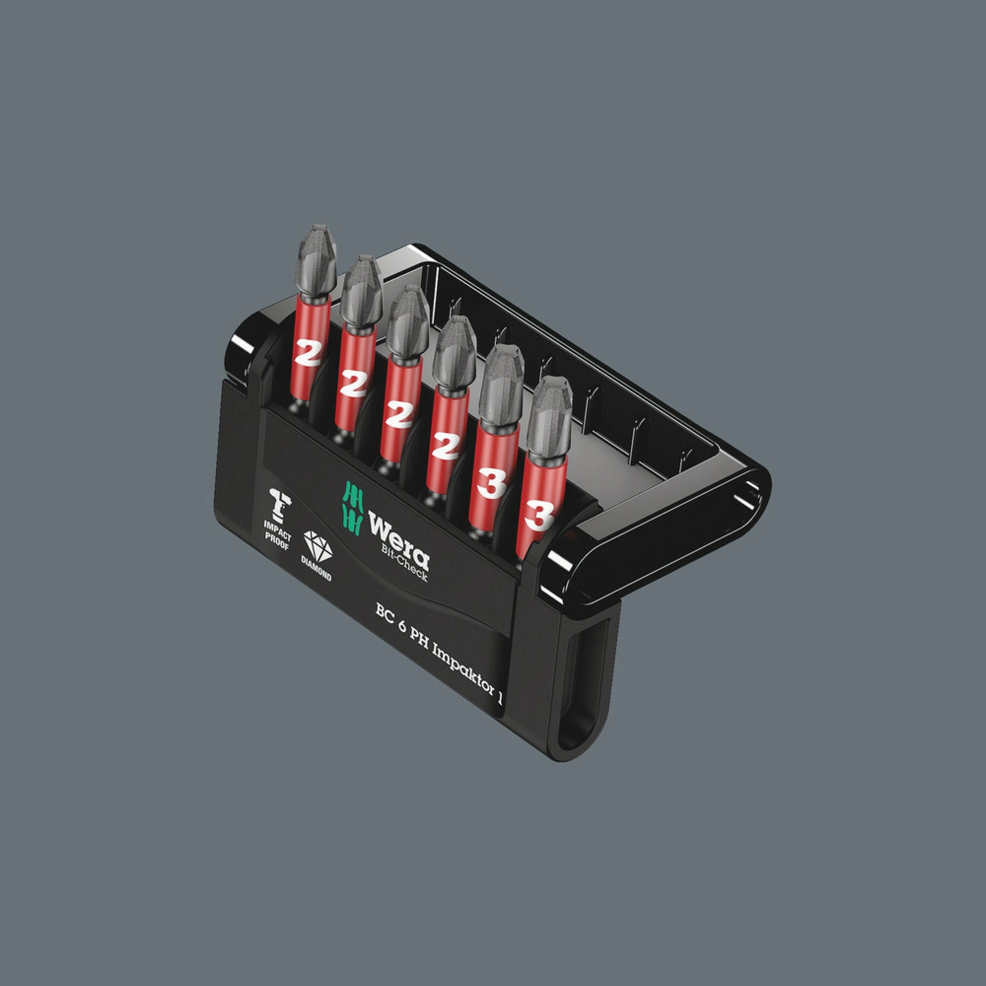 Wera Bit-Check 6 PH Impaktor 1, 6 pieces