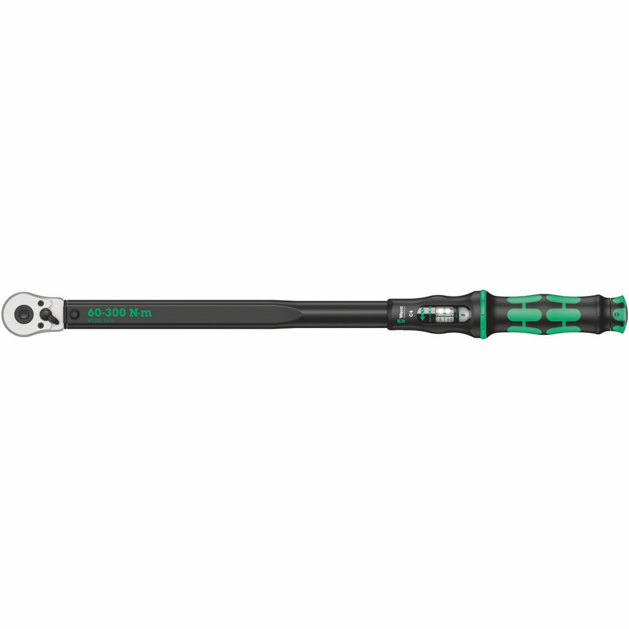 Wera Click-Torque C 4 torque wrench with reversible ratchet, 60-300 Nm, 1/2" x 60-300 Nm