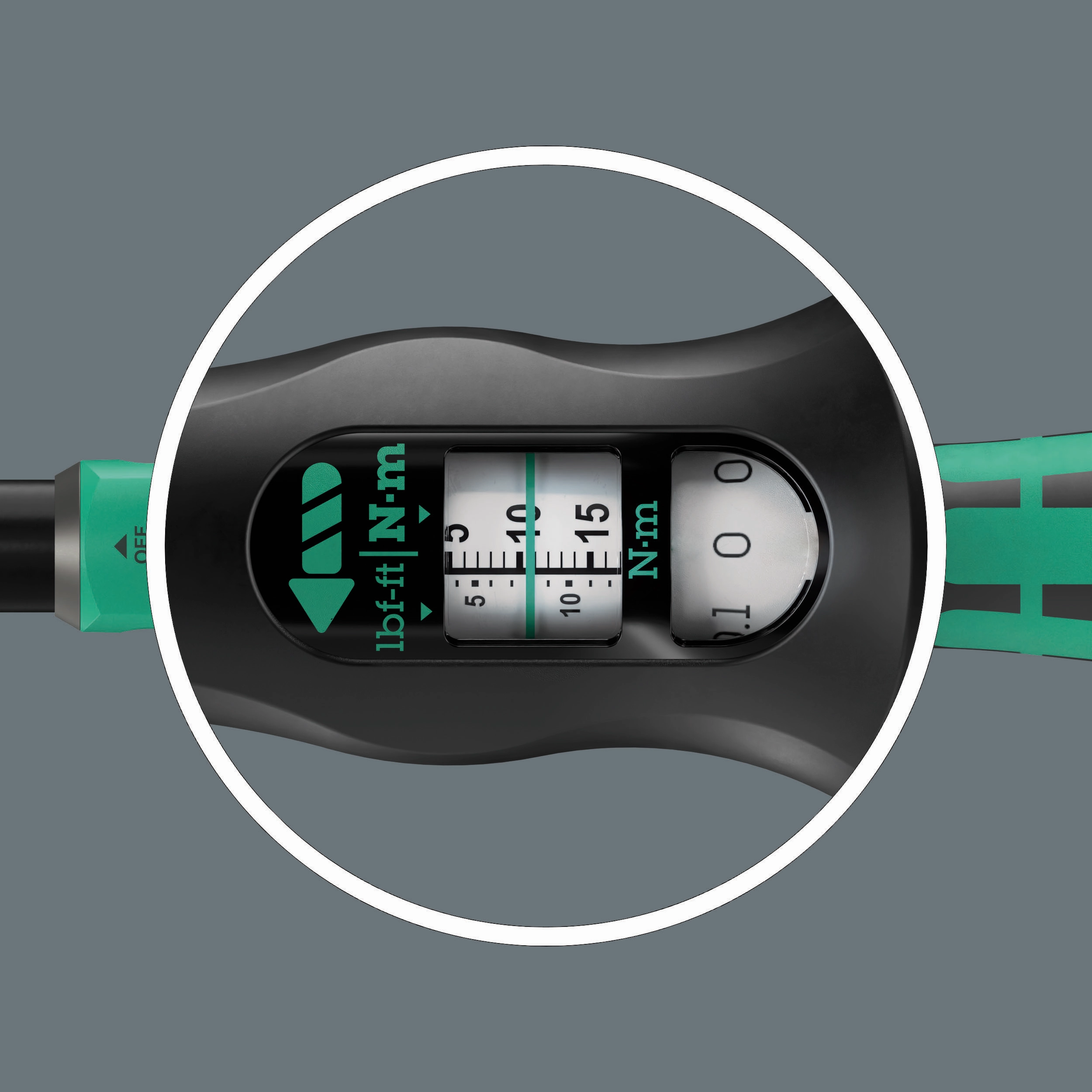 Wera Click-Torque Lock A 5 Torque wrench, adjustable, Torque Lock function, reversible ratchet, clockwise torque operation, 2.5-25 Nm