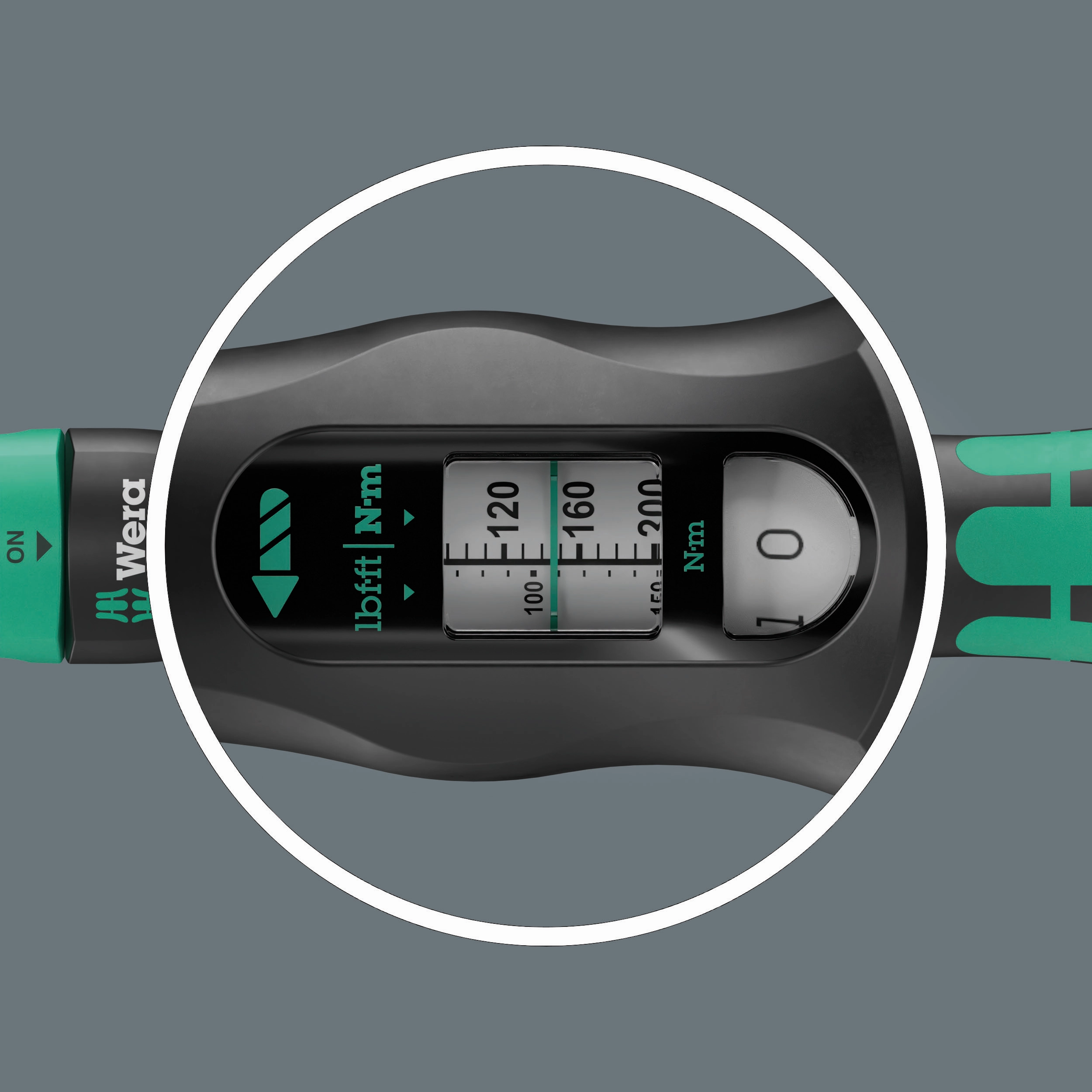 Wera Click-Torque Lock C 3 R/L Torque wrench, adjustable, Torque function, square head insert (1/2"), clockwise/counterclockwise torque operation, 40-200 Nm