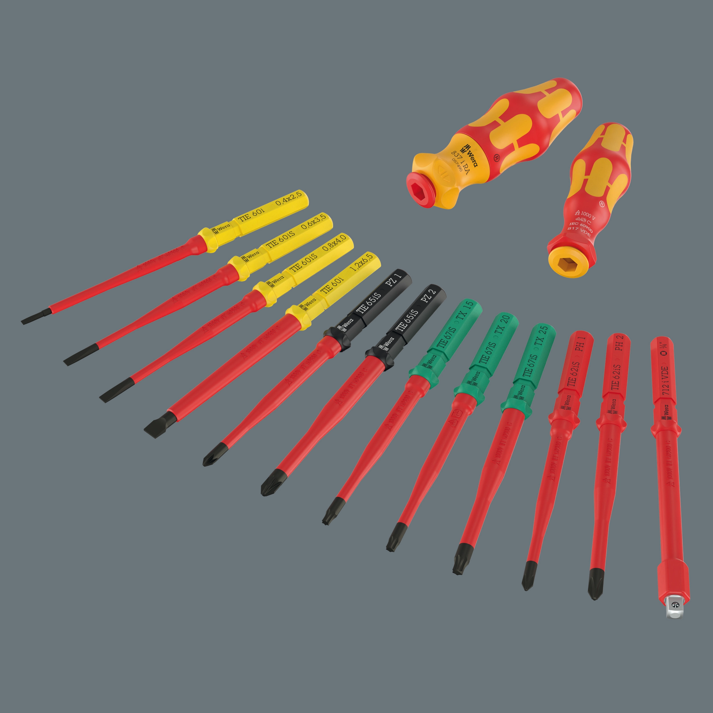 Wera Kraftform Kompakt VDE 24 Allrounder Set 1, 25 pieces