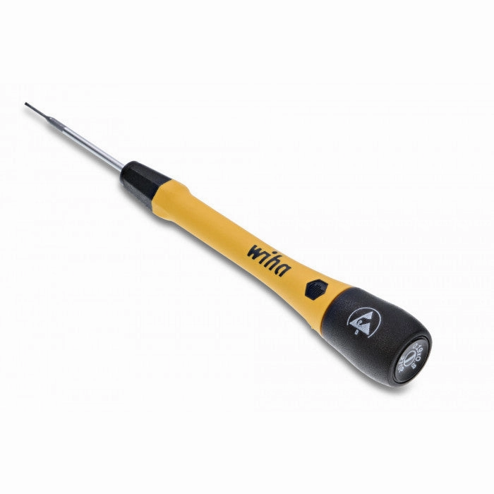 Wiha 27270 ESD Safe PicoFinish Precision Screwdriver - Slotted .8mm x 40mm