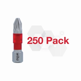 Wiha 76505 - MaxxTor Impact Bit Pozidriv #2 - 29mm - 250 Pack