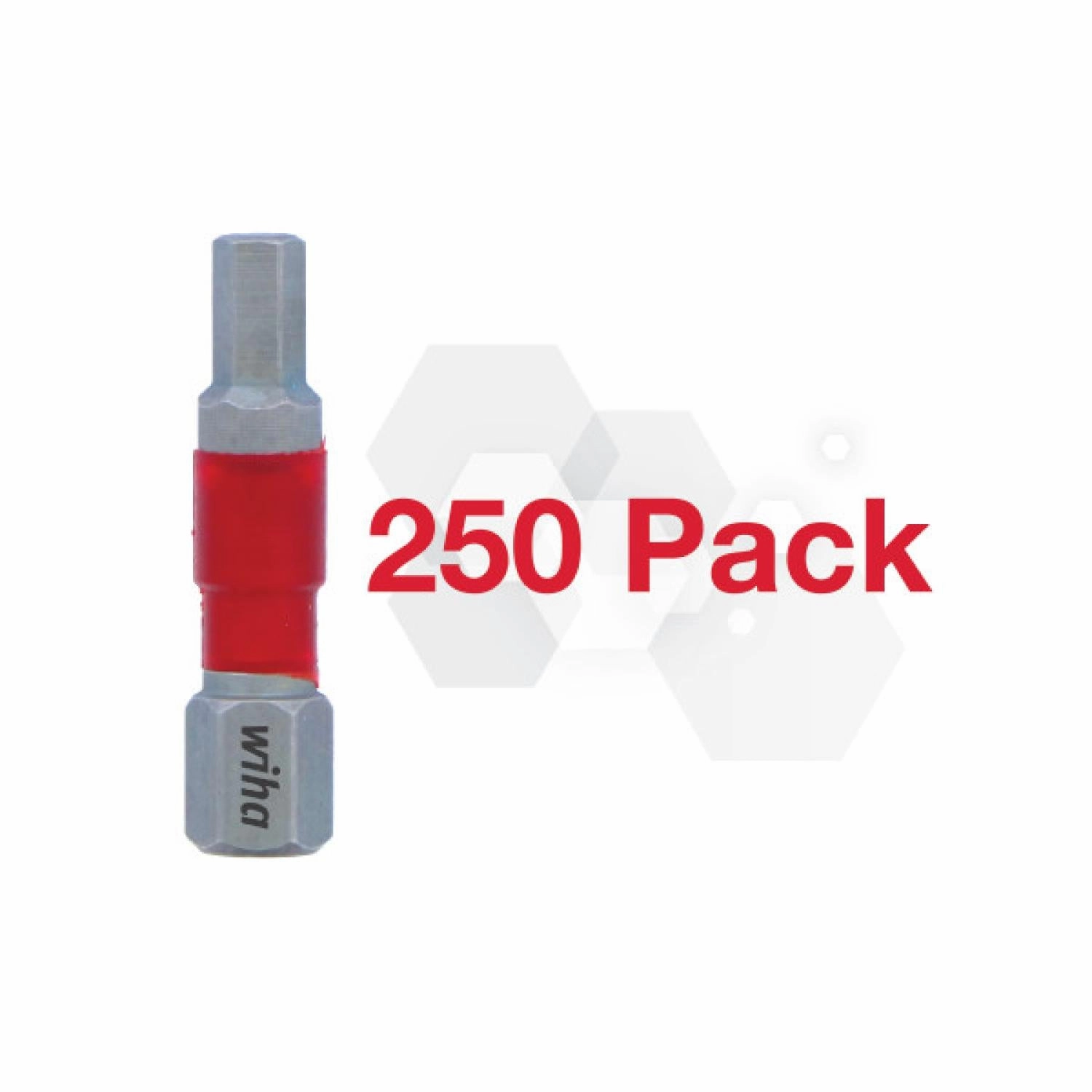 Wiha 76527 - Impact Insert Bit Hex 5/32" - 250 Pk