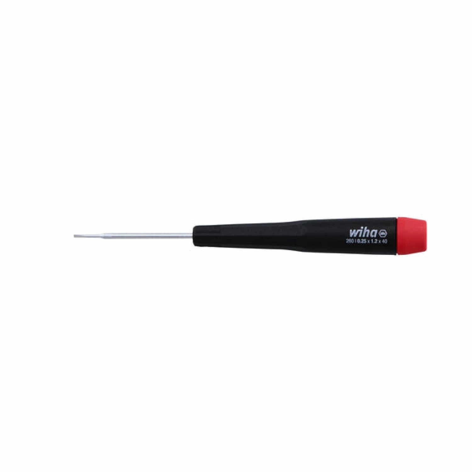 Wiha Tools 26012 Precision Slotted Screwdriver 1.2mm x 40mm