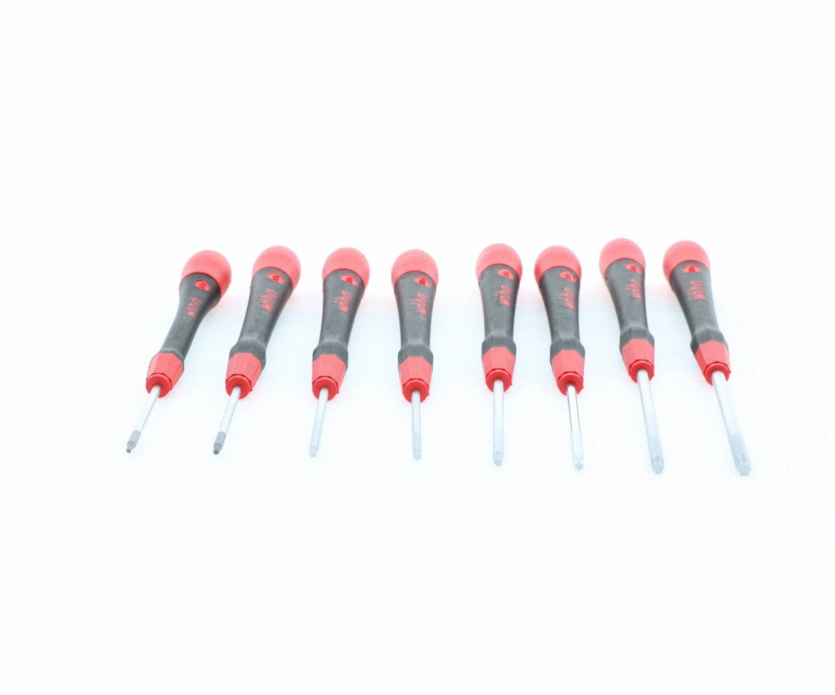 Wiha Tools 26796 PicoFinish Precision Torx Screwdriver 8 Piece Set T5-T20 in Black Canvas Pouch