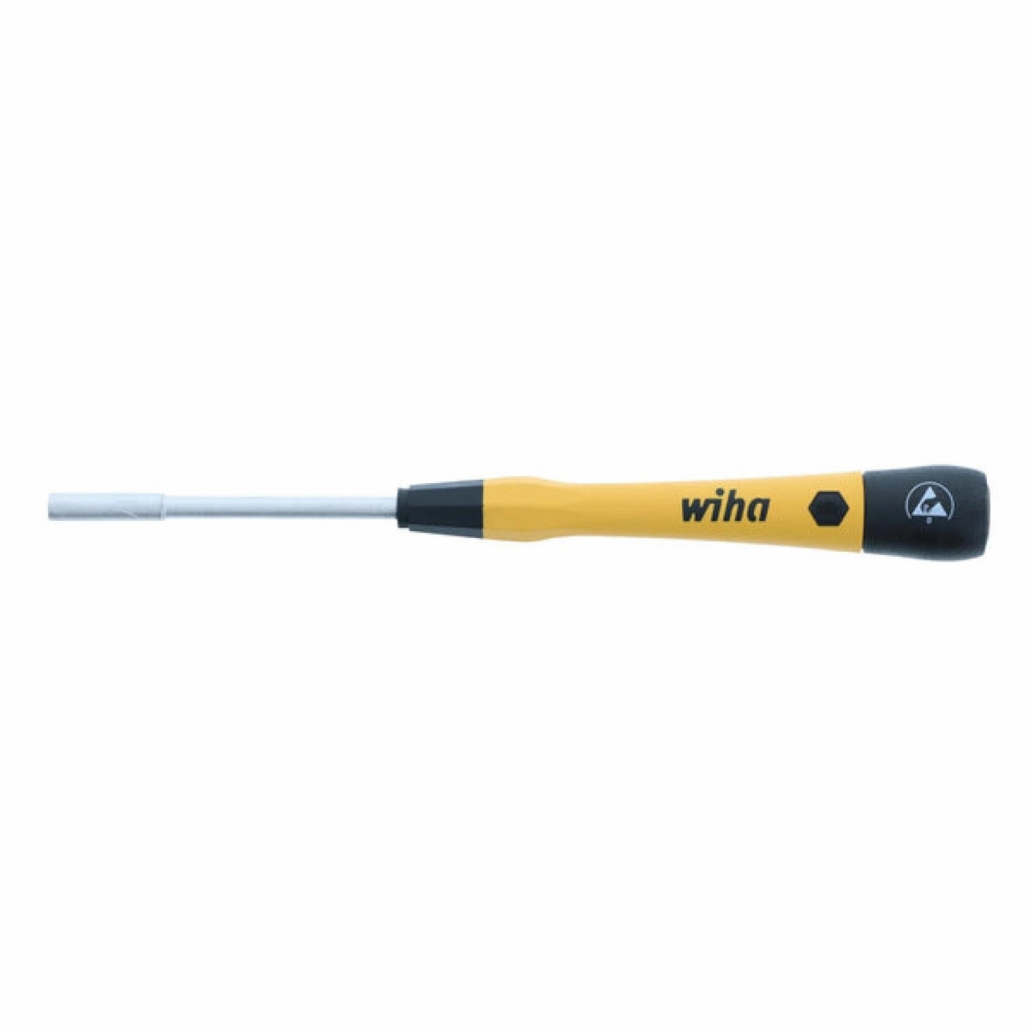 Wiha Tools 27772 ESD Safe PicoFinish Precision Nut Driver - 1/8" x 60mm