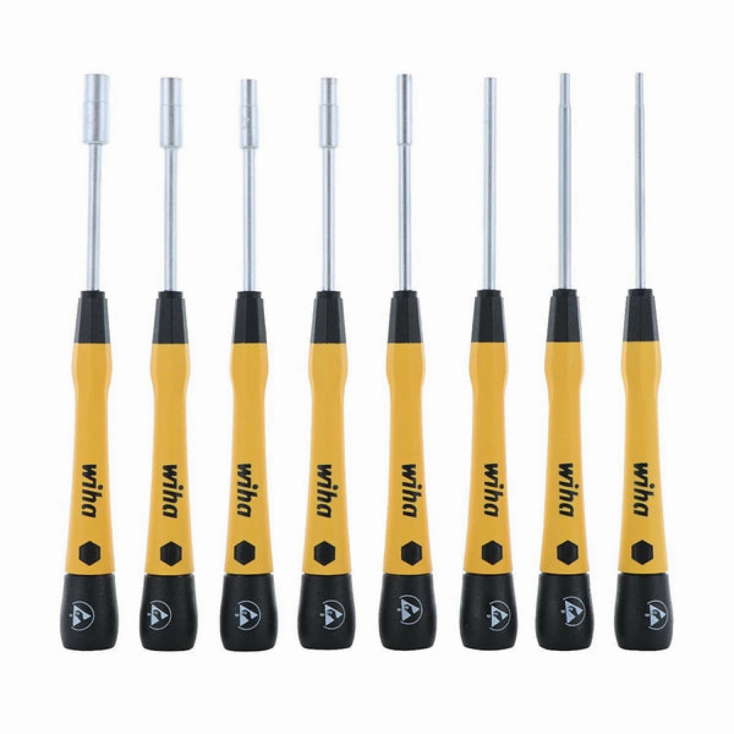 Wiha Tools 27789 8 Piece ESD Safe Picofinish Precision Nut Driver Set - Metric