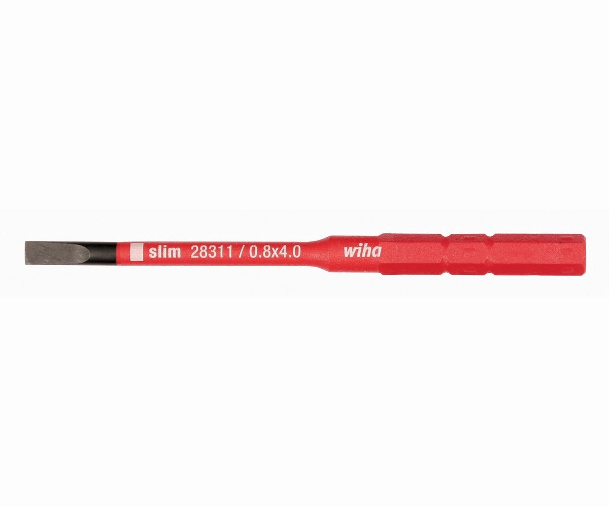 Wiha Tools 28427 Insulated SlimLine Slotted Blade 4.0 mm x 75 mm
