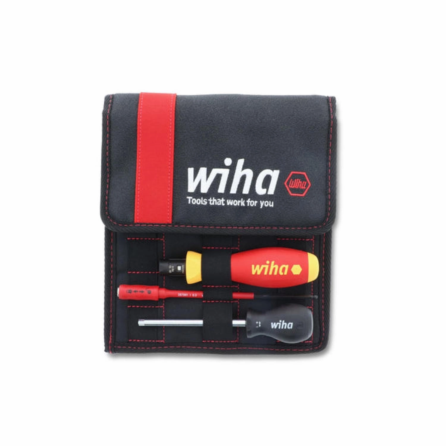Wiha Tools 28789 11 Piece Insulated TorqueVario-S (10-50 In/lbs) and SlimLine Blade Set