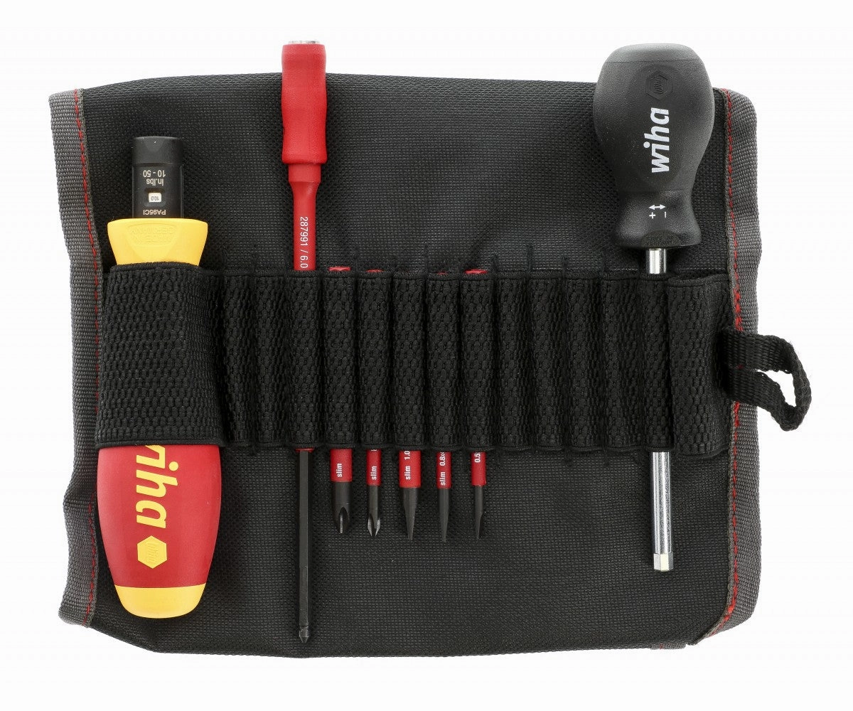 Wiha Tools 28791 Insulated Slotted and Phillips Torque Screwdriver Set 10-50 in-lbs. 8 Piece