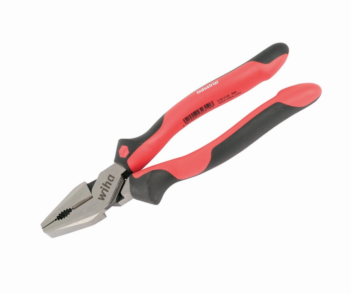 Wiha Tools 30907 8" Heavy Duty Combination Pliers with Industrial SoftGrip