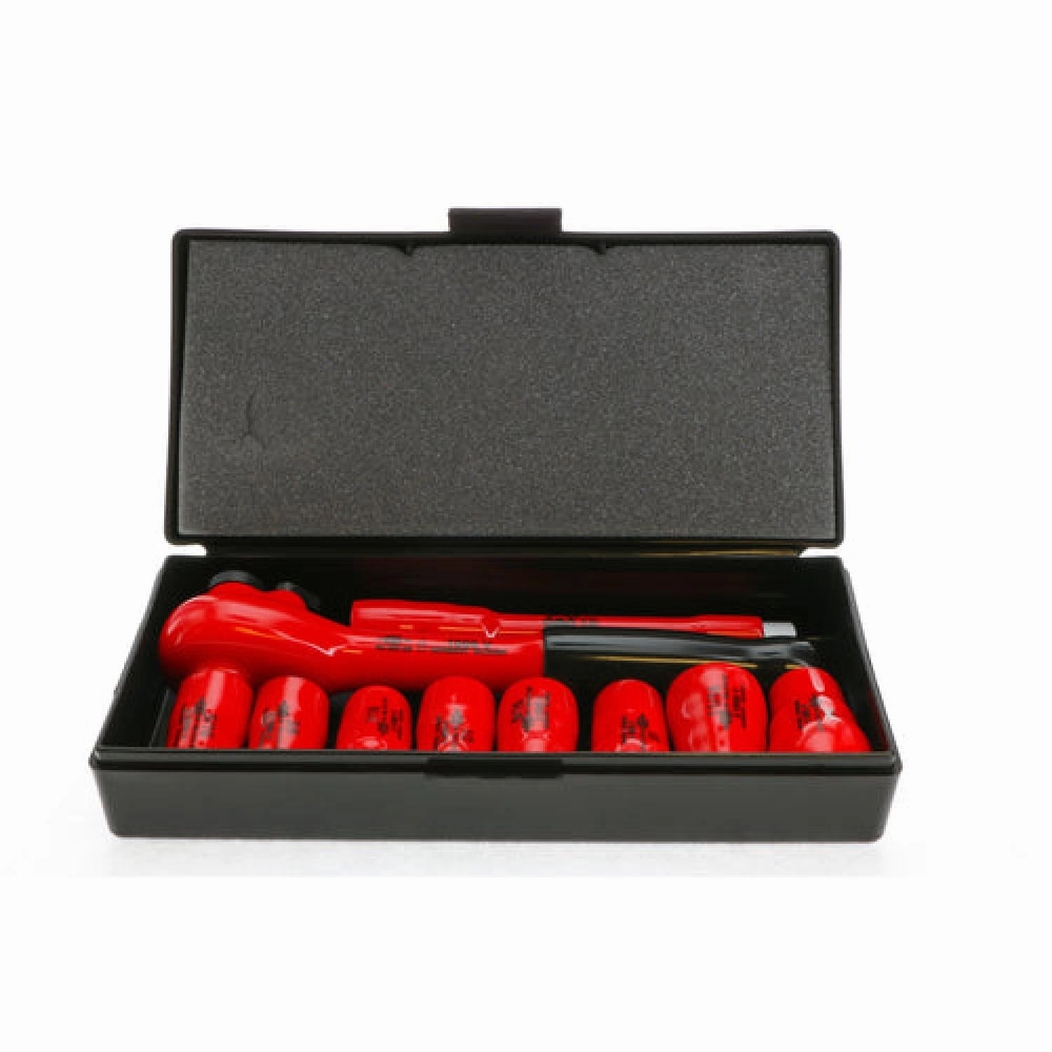 Wiha Tools 31493 10 Piece Insulated 3/8" Drive SAE Socket Box Set