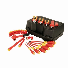 Wiha Tools 31495 24 Piece Insulated 3/8" Drive SAE Socket Box Set