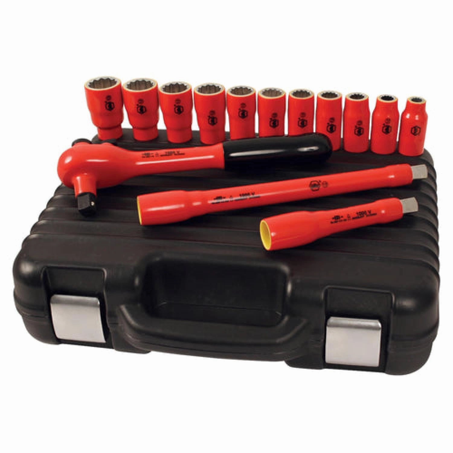 Wiha Tools 31792 14 Piece Insulated Socket Set 1/2" Drive - SAE
