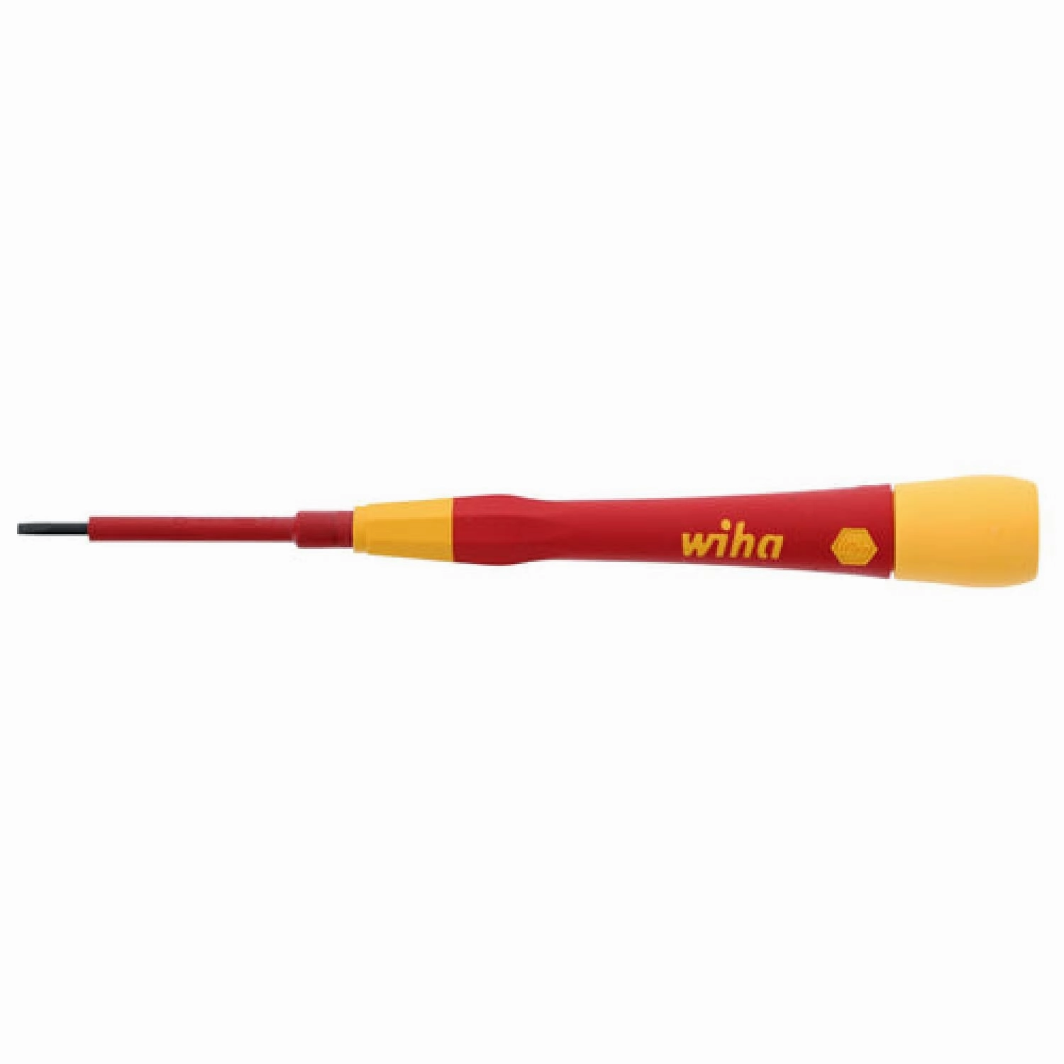 Wiha Tools 32001 Insulated PicoFinish Precision Slotted Screwdriver, 2.0 mm x 40 mm
