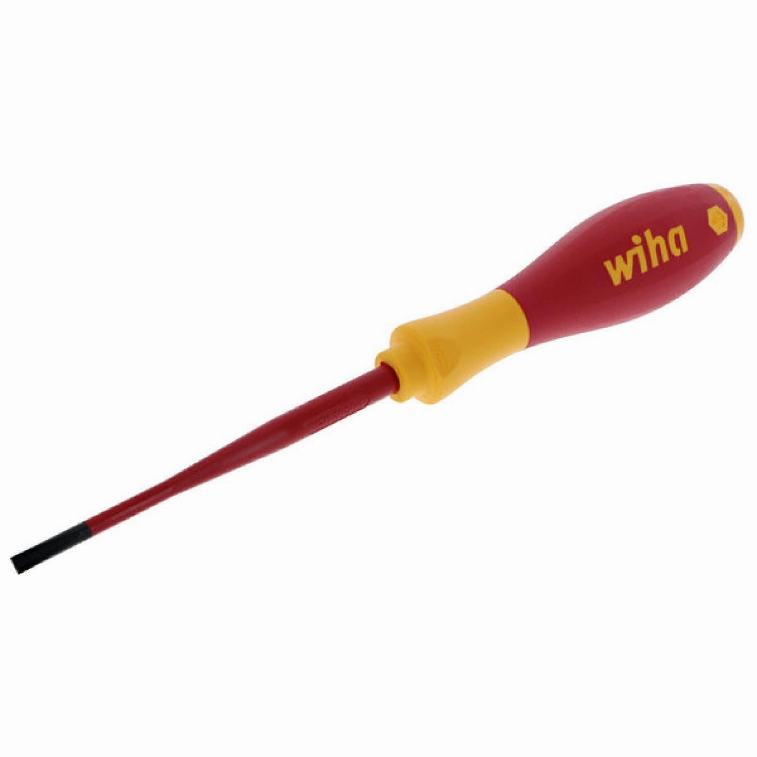 Wiha Tools 32049 Insulated SlimLine Slotted Screwdriver, 4 mm x 100 mm