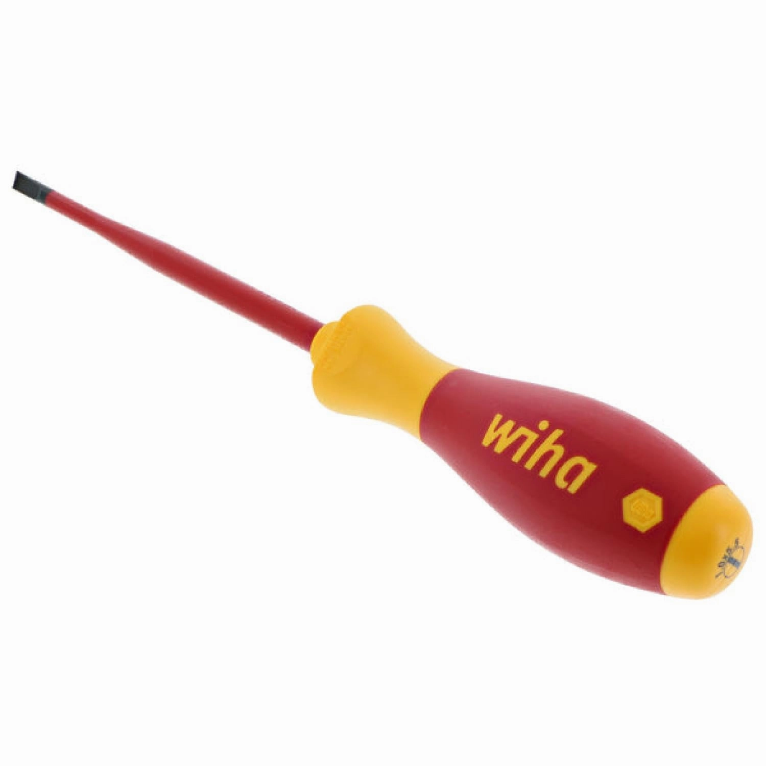 Wiha Tools 32055 Insulated SlimLine Slotted Screwdriver, 5.5 mm x 125 mm