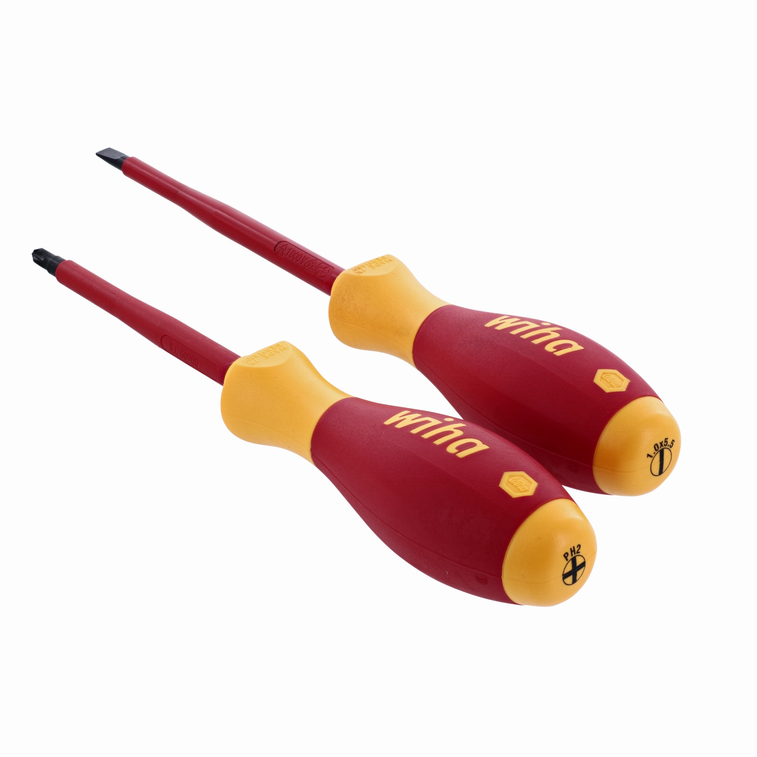 Wiha Tools 32105 Insulated Slotted/Phillips Screwdrivers, 2 Pc. Set