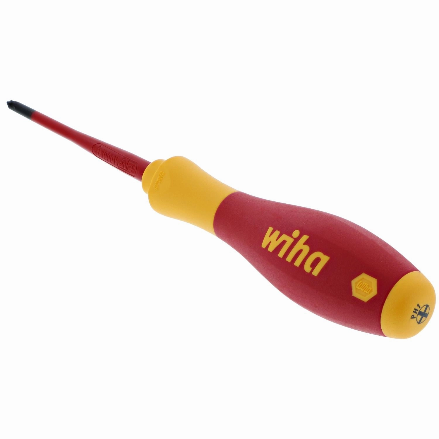 Wiha Tools 32145 Insulated Slim Phillips Screwdriver, #1 x 80 mm