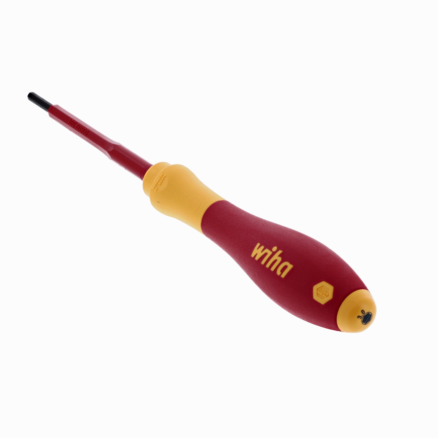 Wiha Tools 32303 Insulated Hex Metric Screwdriver, 3.0 mm x 75 mm