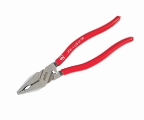 Wiha Tools 32616 Soft Grip Lineman's Pliers with Crimper, 9"