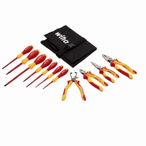Wiha Tools 32888 11 Piece Insulated Pliers-Cutters and Screwdriver Set