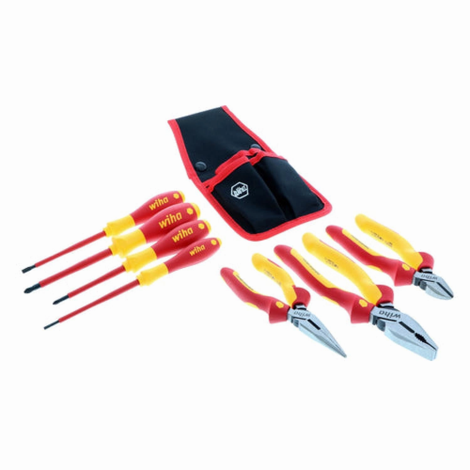 Wiha Tools 32985 7 Piece Insulated Industrial Pliers and Screwdriver Set