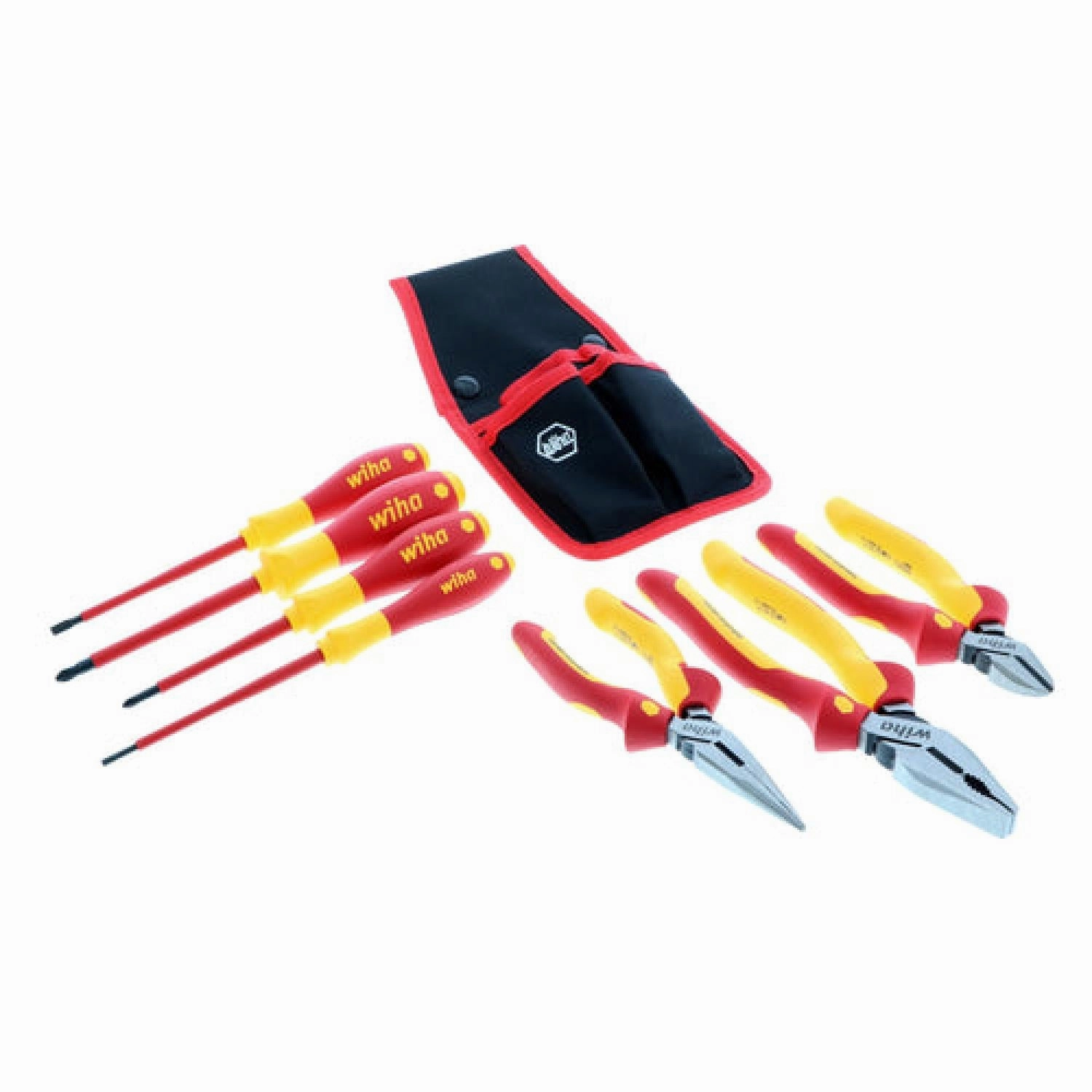 Wiha Tools 32985 7 Piece Insulated Industrial Pliers and Screwdriver Set