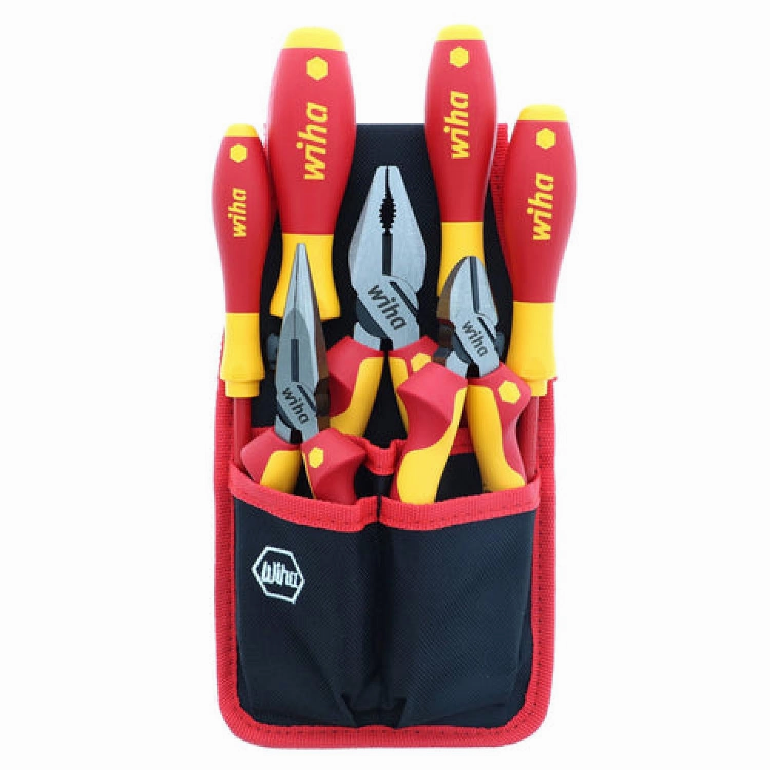 Wiha Tools 32985 7 Piece Insulated Industrial Pliers and Screwdriver Set