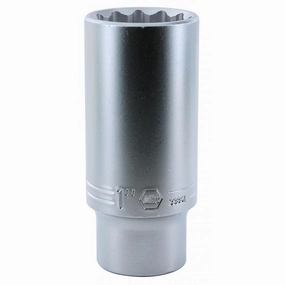 Wiha Tools 33861 1/2 Inch Drive Deep Socket, 12 Point, 1 Inch