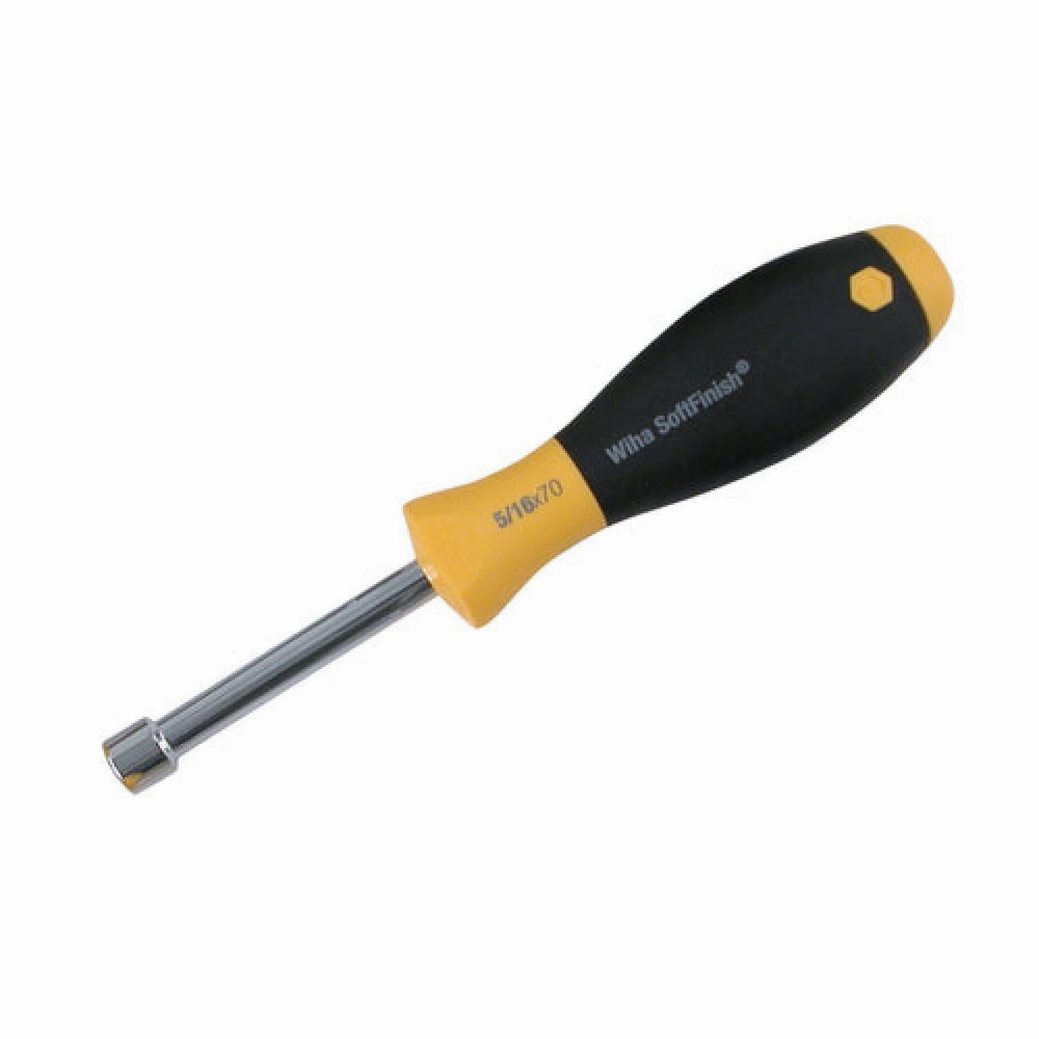 Wiha Tools 34343 SoftFinish Nut Driver Hollow Shaft 1/2" X 2.75 Inch