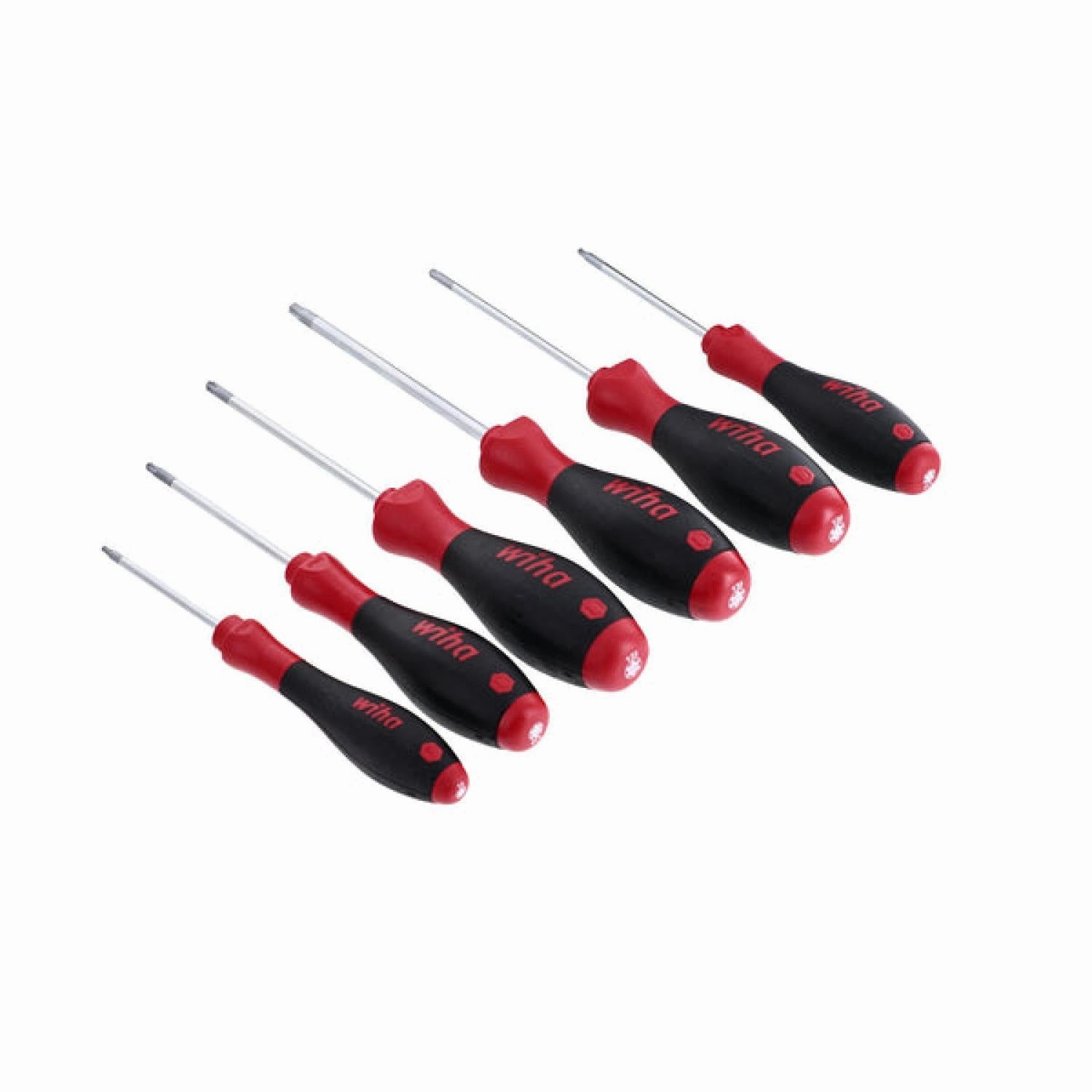 Wiha Tools 36290 SoftFinish MagicSpring Screw Holding TORX Screwdriver Set, 6 Pc.