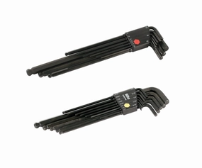 Wiha Tools 36995 Ball End Hex Long Arm L-Key Inch/Metric 22 Piece Set