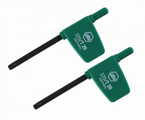 Wiha Tools 37006 TORX Flag Handle Screwdriver, T6 x 35 mm, 2 Pk.