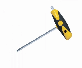 Wiha Tools 54006 3/8" Soft Grip Ball End Hex SAE Dual Drive T-handle