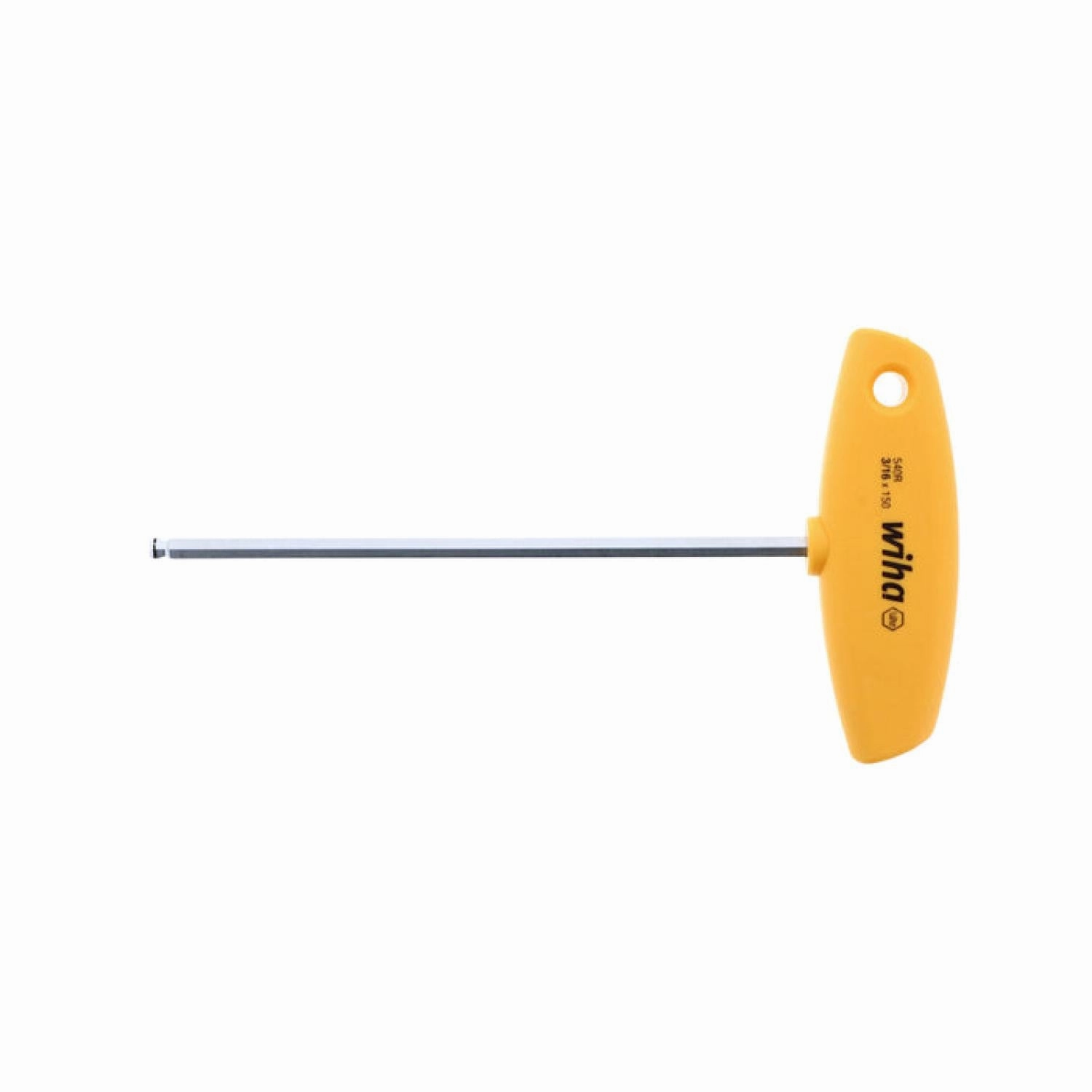 Wiha Tools 54014 Classic Grip MagicRing Ball End Hex T-handle 3/16"