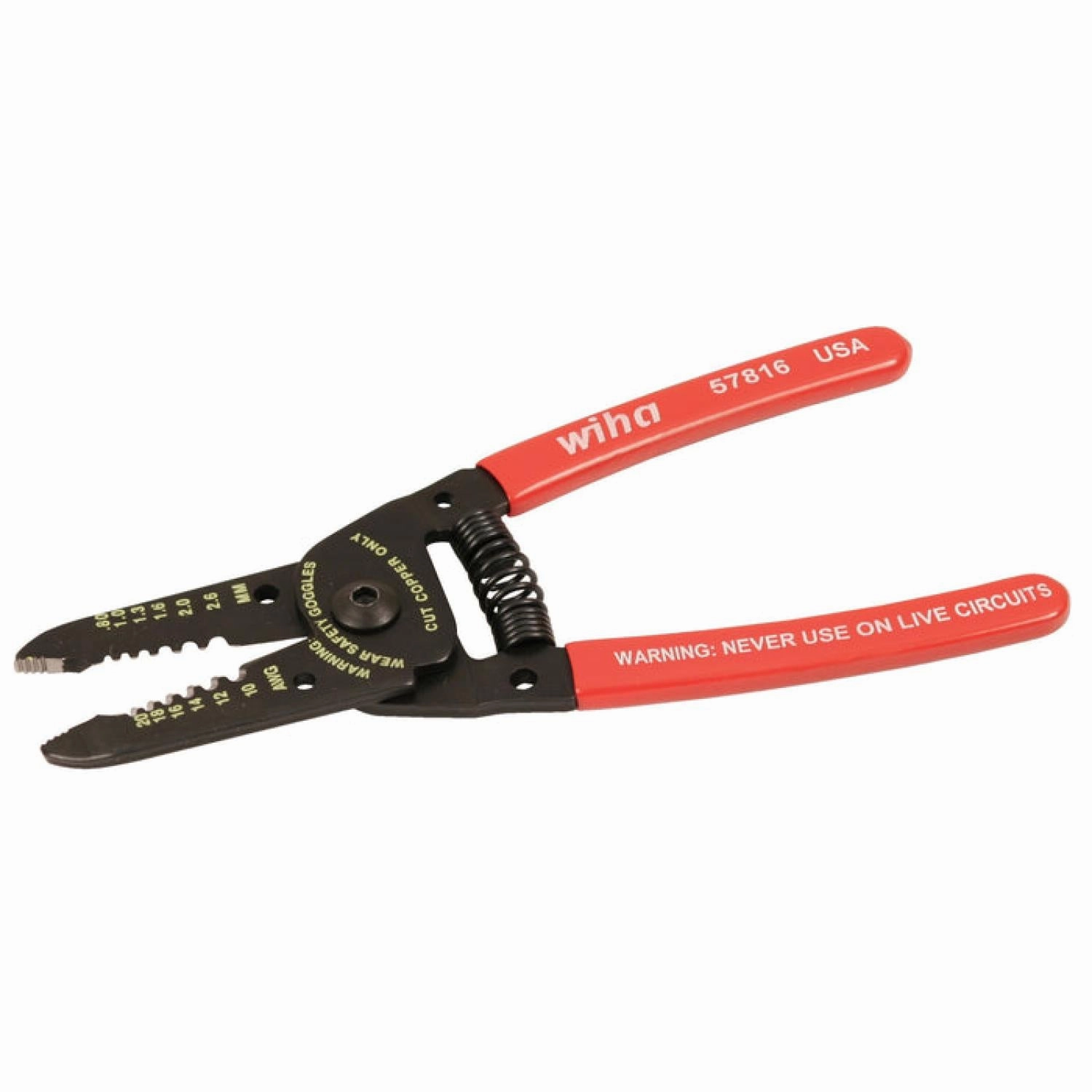 Wiha Tools 57816 Wire Strippers / Cutters, 6.0"