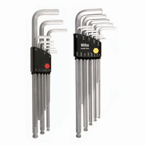 Wiha Tools 66993 Ball End Hex L-Key Chrome Inch/Metric 22 Piece Set