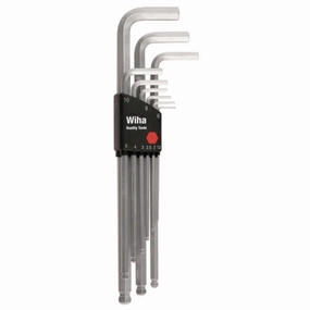 Wiha Tools 66994 Ball End Hex L-Key Chrome Metric 9 Piece Set