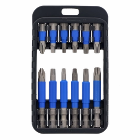 Wiha Tools 70288 TerminatorBlue Impact Driver Bit Set, 12 Pc.