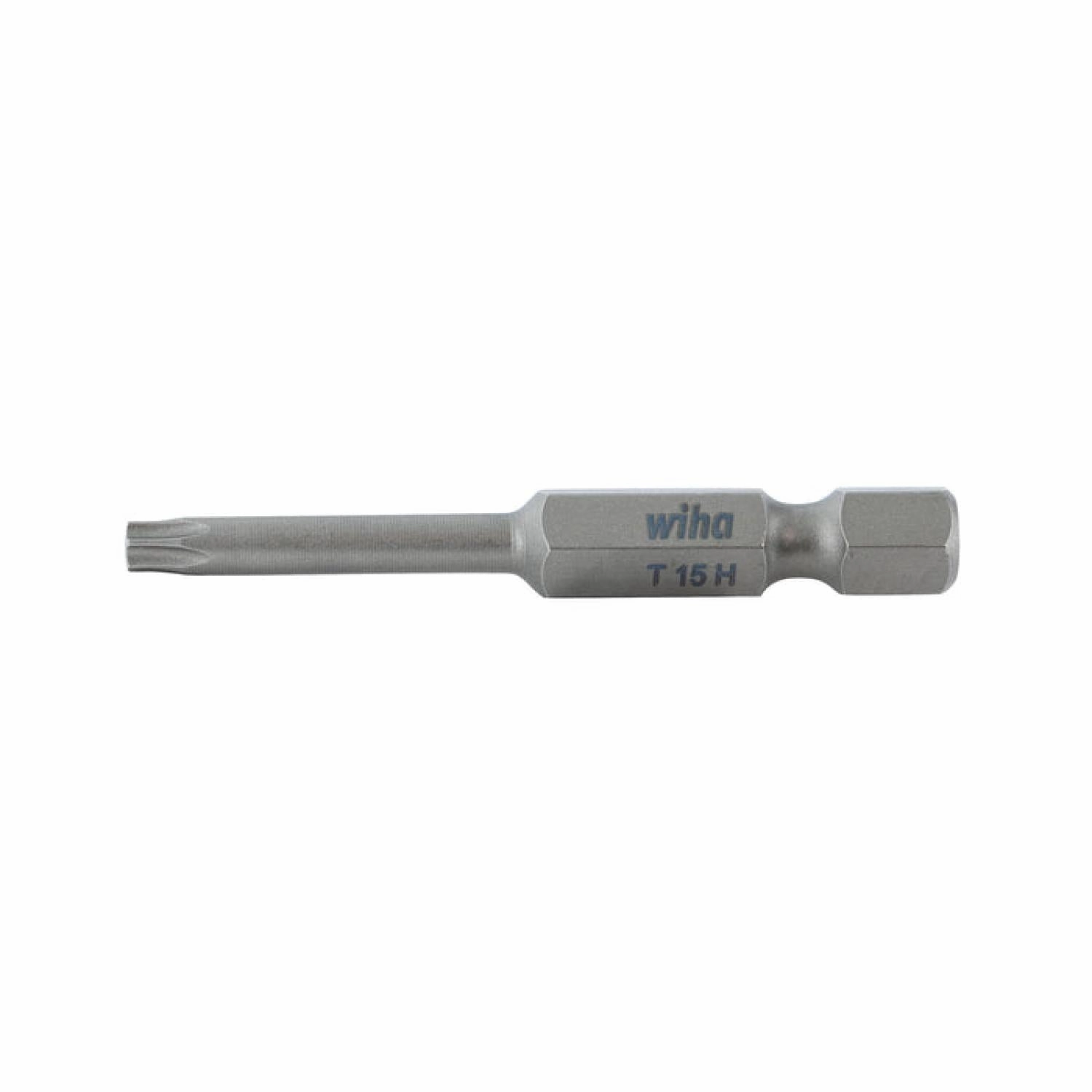 Wiha Tools 70515 T15s x 50mm Security TORX Power Bit, 10 Pack