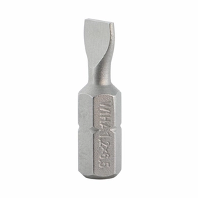 Wiha Tools 71002 6.5 x 25mm Slotted Insert Bit, 10 Pack