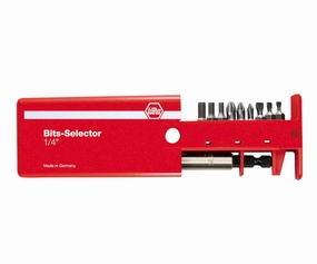 Wiha Tools 71090 Slotted/Phillips/Hex Bit Selector, 10 Piece