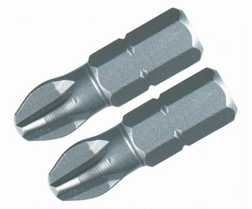 Wiha Tools 71153 #3 x 25mm Phillips Insert Bit, 2 Pack