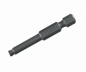 Wiha Tools 71732 MagicRing Screw Holding Ball End Hex Inch Power Bit, 5/32" x 50 mm